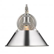  3306-1W PW-CH - Orwell PW 1 Light Wall Sconce in Pewter with Chrome shade